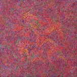 Serie mosaico base rosso bordeaux - Acrilico - cm90 x cm90