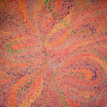 Serie mosaico base rosso mattone - Acrilico - cm120 x cm80