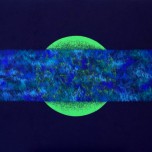 Vibrazione azzurra - Acrilici e sabbie - cm120 x cm80