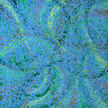 Serie mosaico base blu perlescente - Acrilico - cm 90 x cm 90