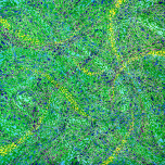 Serie mosaico base verde smeraldo - Acrilico - cm 90 x cm 90