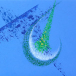 In volo - acrilico e sabbie - cm 80 x cm 60