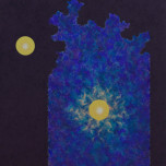 Le due parti della stessa anima - Acrilico e sabbie - cm100 x cm120