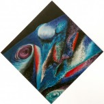 Tutto e' in movimento - Olio e sabbie - cm90 x cm90