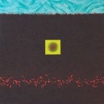 Il messaggio illuminante - Acrilico e sabbie - cm 90 x cm90