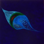 Entita' misteriosa - Acrilico e sabbie - cm80 x cm80