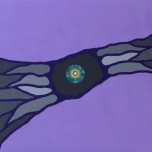 Enigma viola - Acrilico e sabbie - cm 100 x cm 80