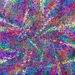 Serie mosaico base blu oltremare - Acrilico - cm 90 x cm 90