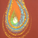 Un tesoro nascosto - Acrilico e sabbie - cm 60 x cm 90